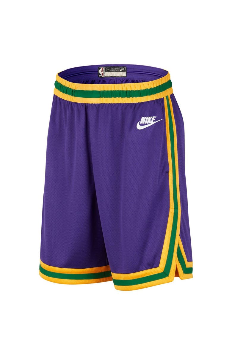 Nike Men's Nike Purple Utah Jazz 2023/24 Classic Edition Hardwood Classics Performance Swingman Shorts, Alternate, color, 