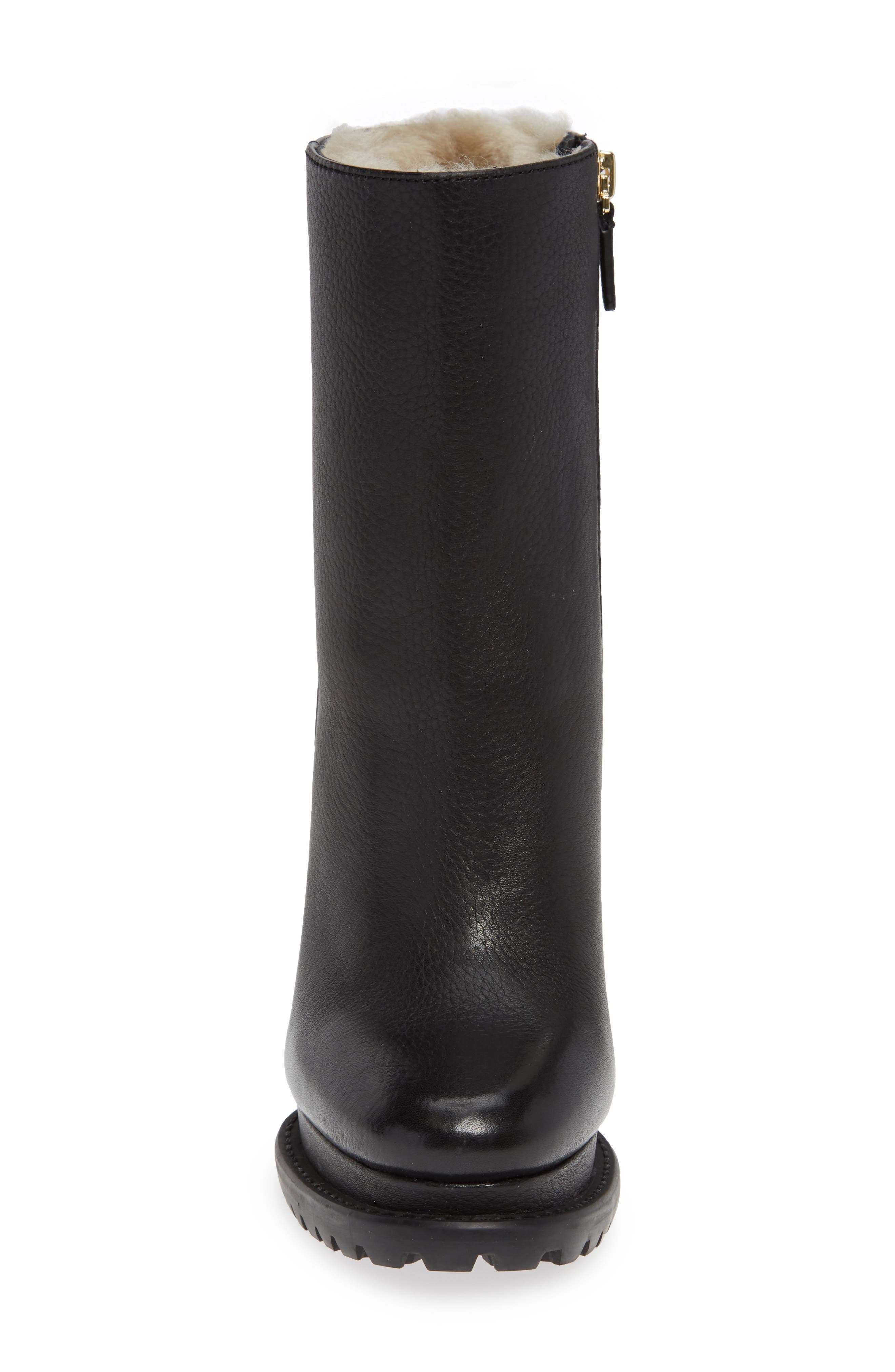 Alice + Olivia Holden Genuine Shearling Bootie, Alternate, color, 