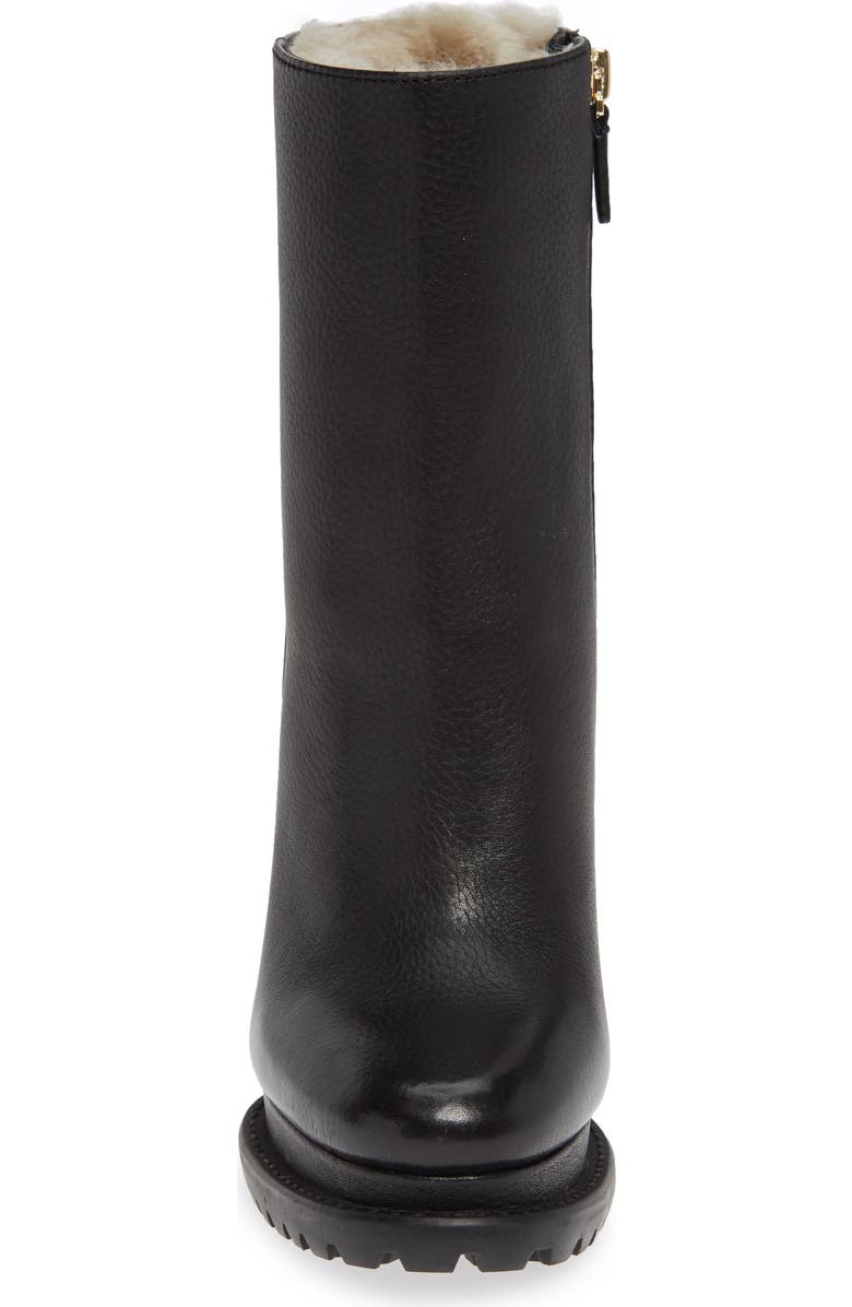 Alice + Olivia Holden Genuine Shearling Bootie, Alternate, color,