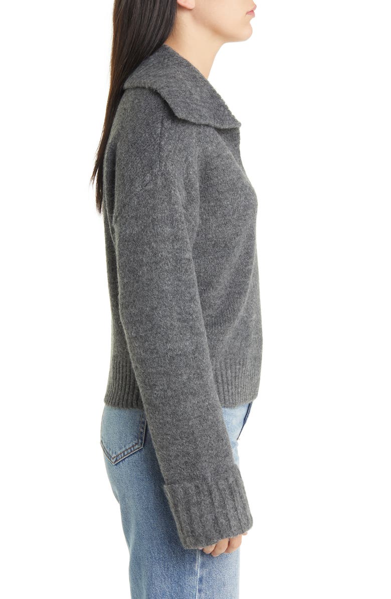 Treasure & Bond Oversize Johnny Collar Sweater, Alternate, color,