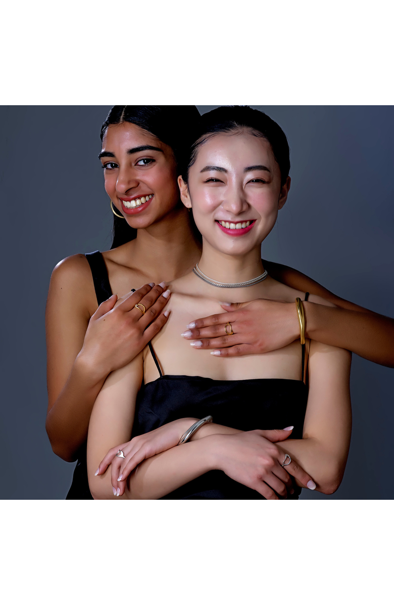 Nabs And Babs Hiba Cuff Bracelet, Alternate, color, Silver