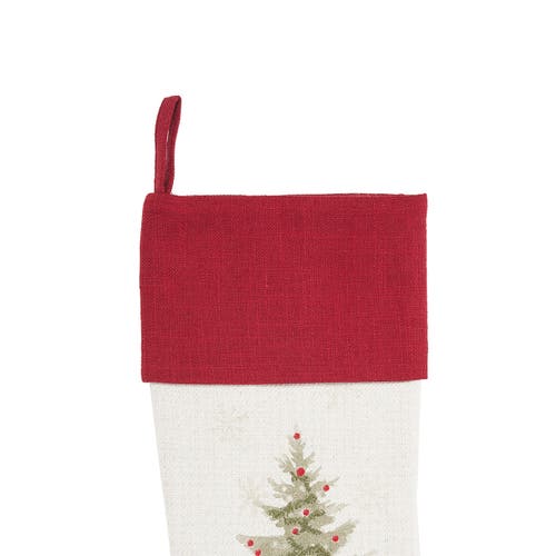 C & F Home C&f Home 8.5" X 20" Embellished Winter Christmas Trees Hanging Large Christmas Stocking In Multi