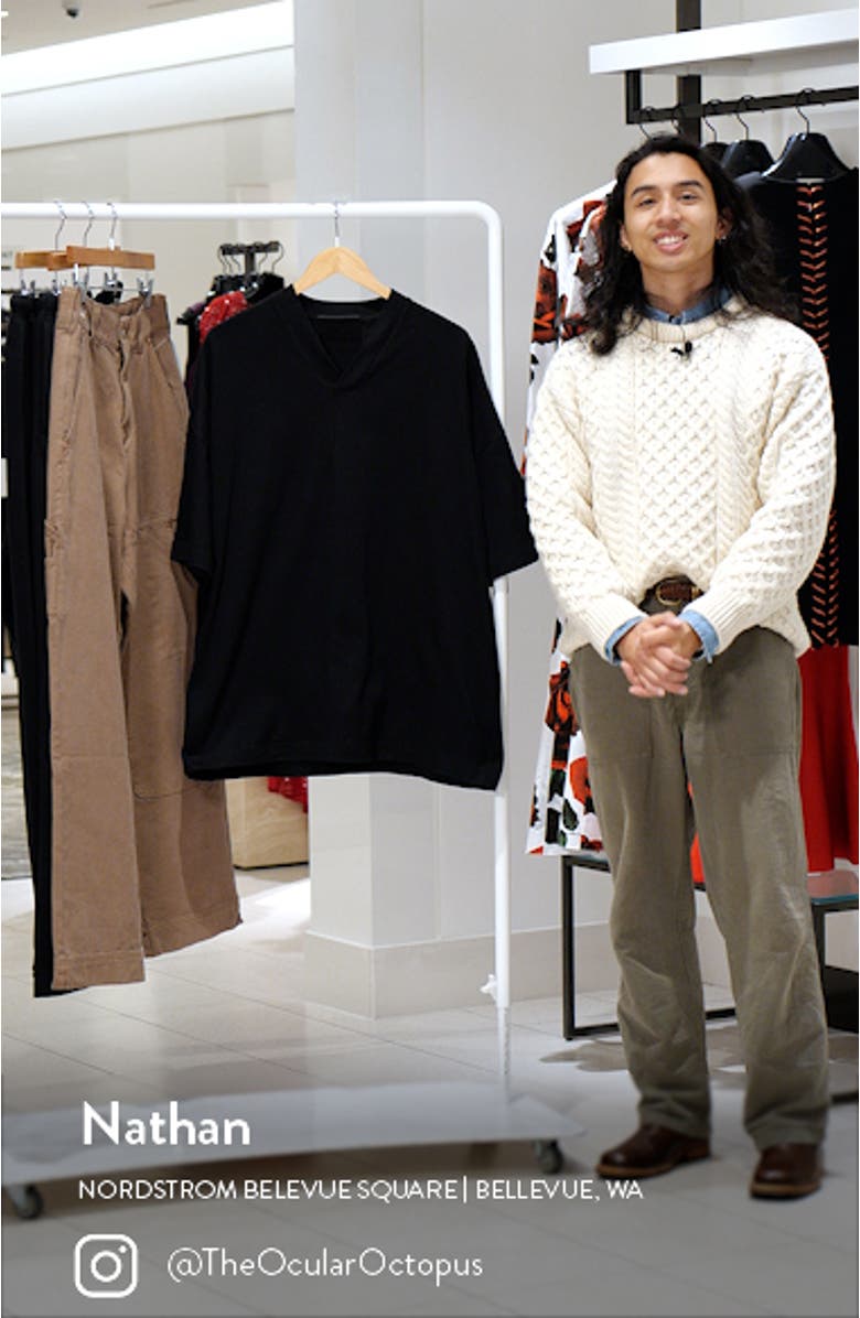 Oversize V-Neck T-Shirt, sales video thumbnail