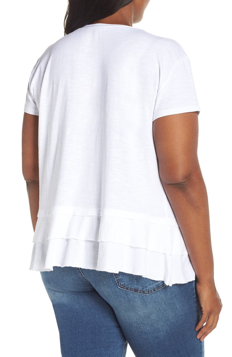 Caslon<sup>®</sup> Tiered Short Sleeve Tee, Alternate, color, 