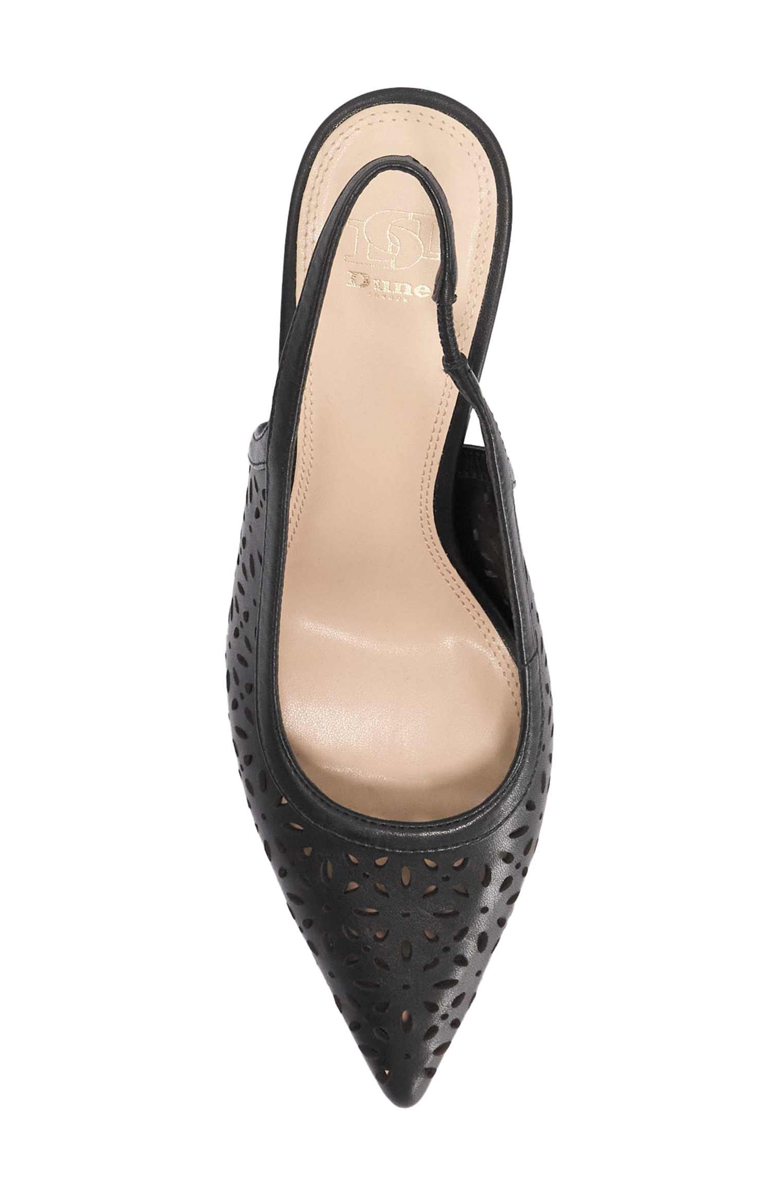 Dune London Corfu Perforated Slingback Pump, Alternate, color, 