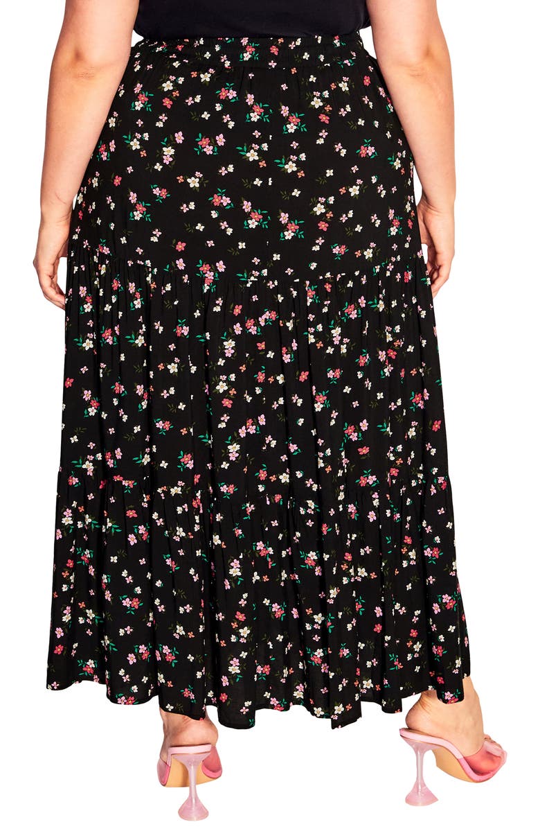 City Chic Peyton Floral Skirt, Alternate, color,