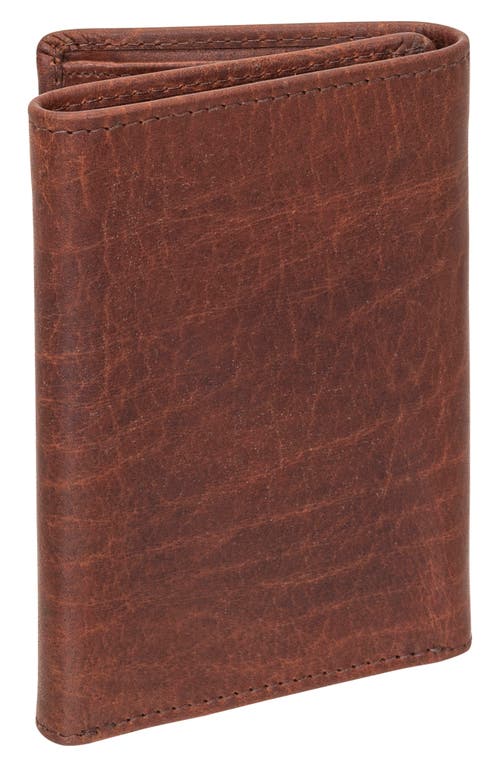 Mancini Rfid Trifold Wallet In Brown