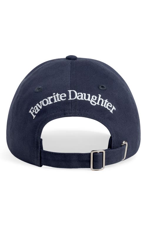 Favorite Daughter Go Sports Cotton Twill Adjustable Baseball Cap In Blue