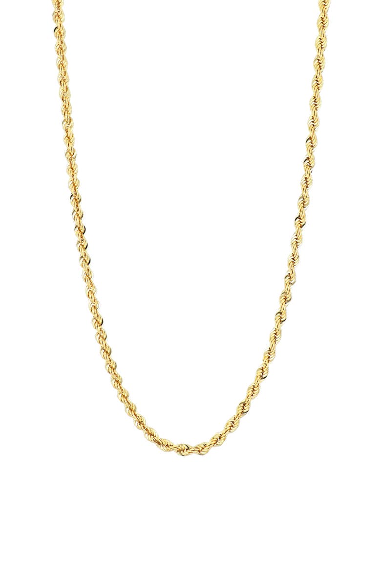 Bony Levy 14K Gold Rope Chain Necklace, Main, color,