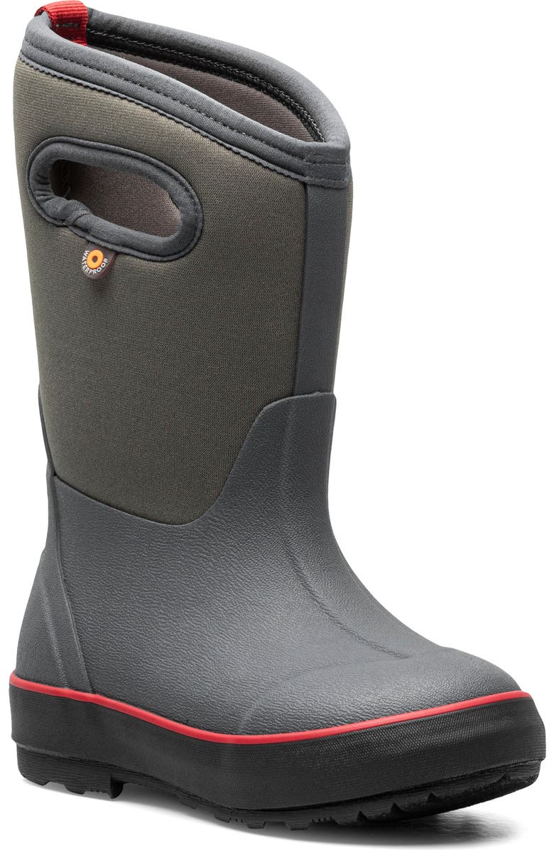 Bogs Kids' Classic Solid Waterproof Insulated Boot, Main, color,