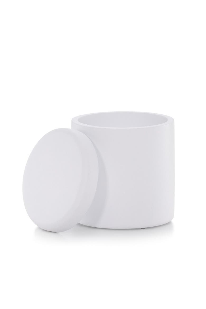 Domus White Matte Canister, Alternate, color, WHITE