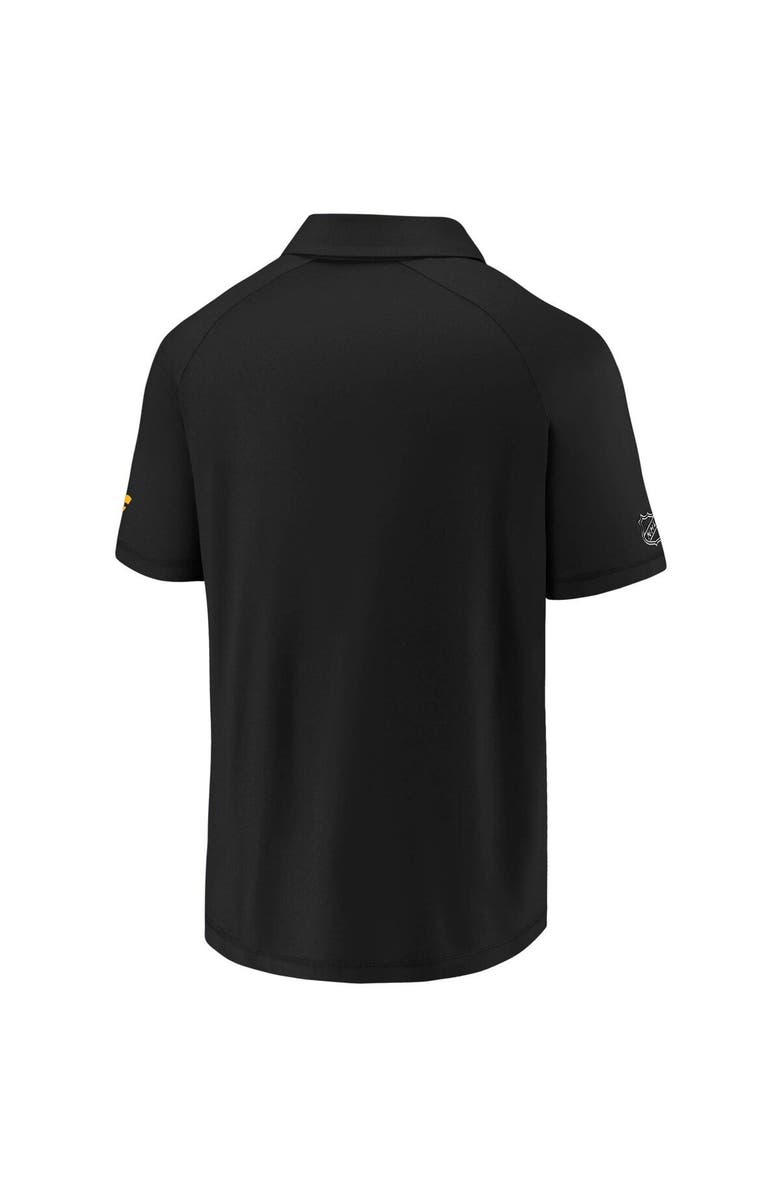 FANATICS Men's Fanatics Branded Black Pittsburgh Penguins Authentic Pro Locker Room Polo, Alternate, color, 
