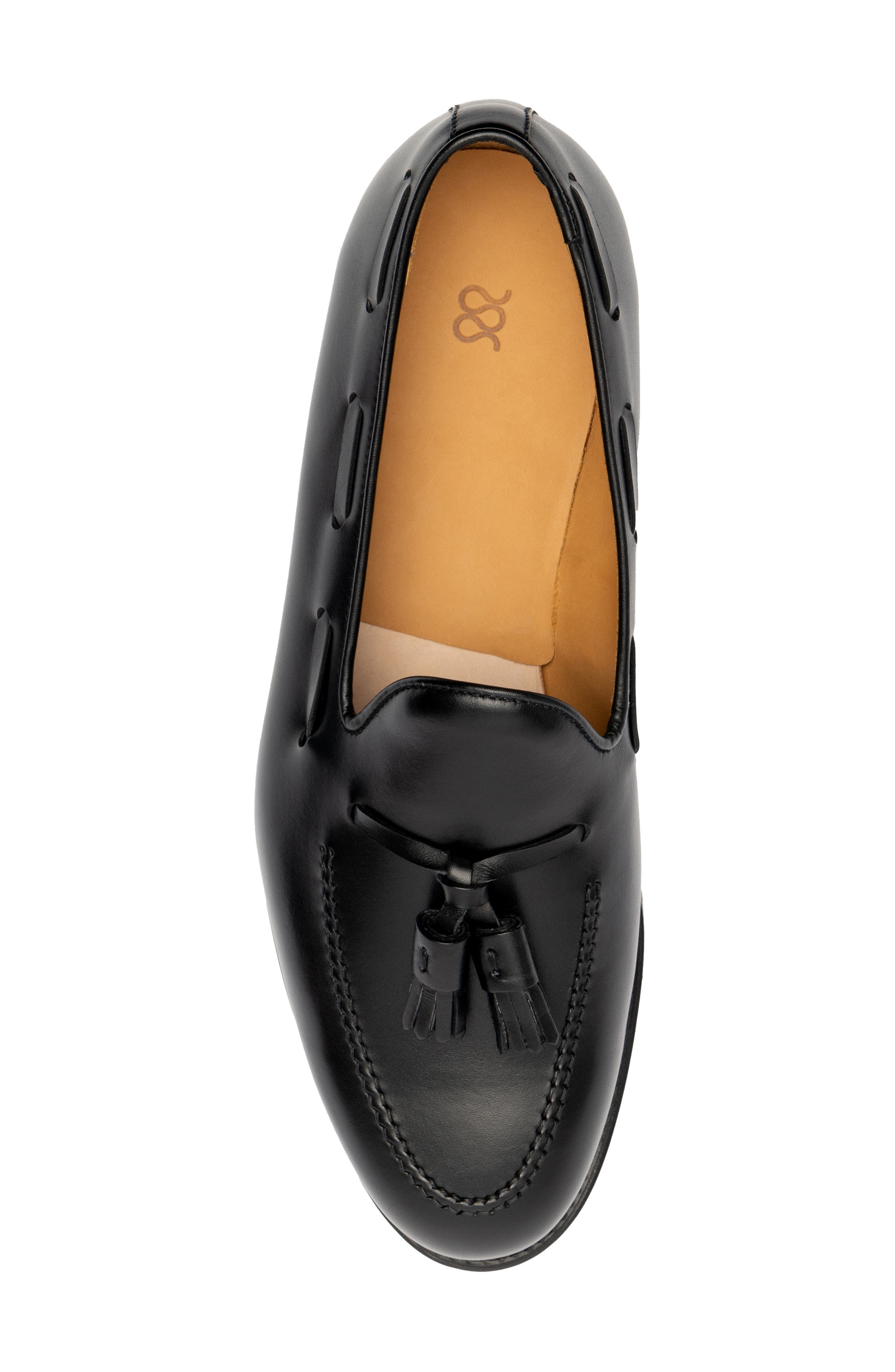 MORJAS The Tassel Kiltie Loafer, Alternate, color, Black Calf