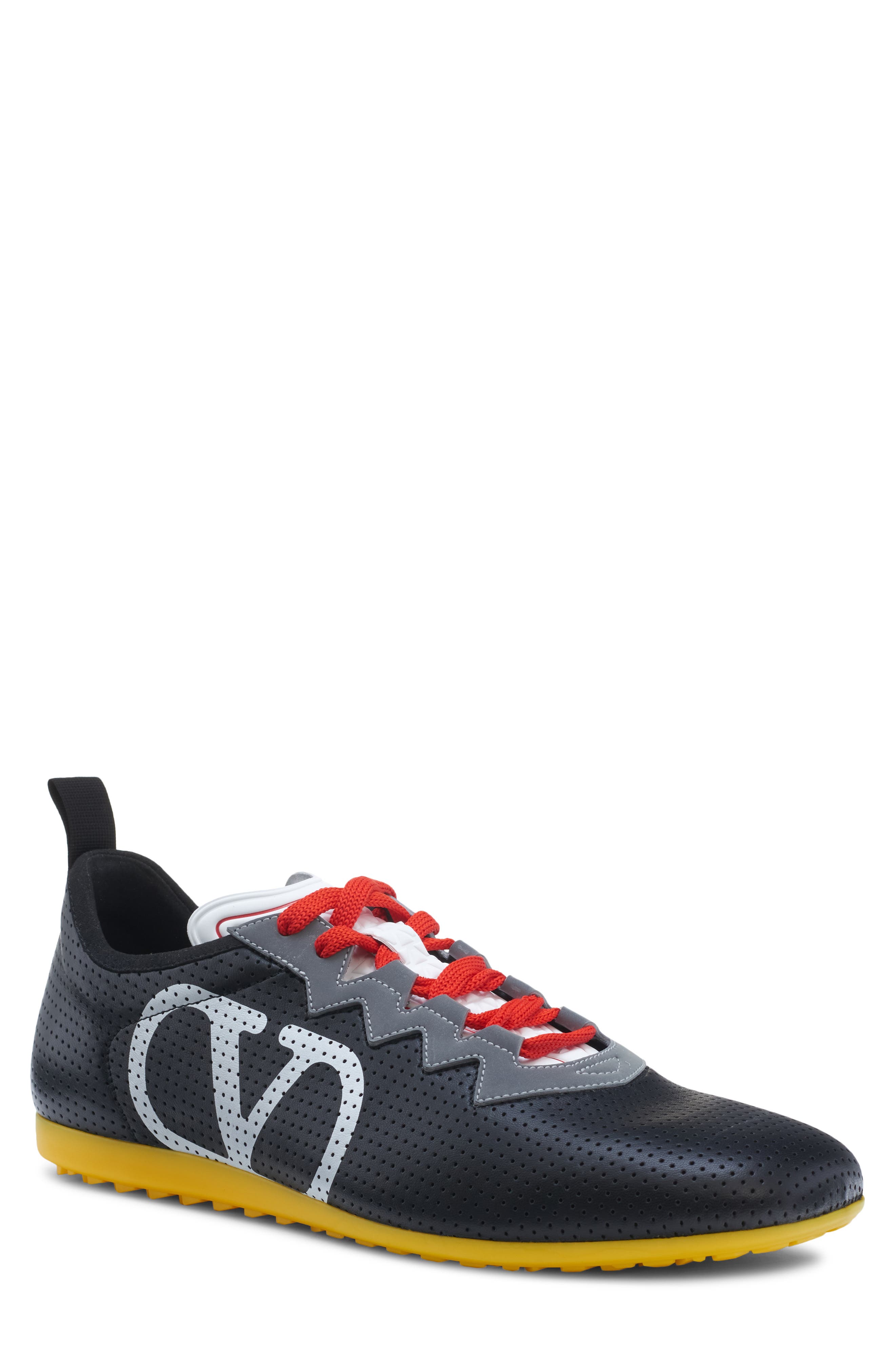 Valentino Garavani Chromation Perforated Sneaker, Main, color, 