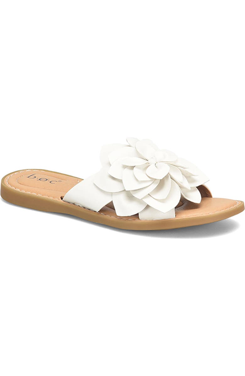 B O C BY BØRN Kasia Flower Slide Sandal, Main, color,