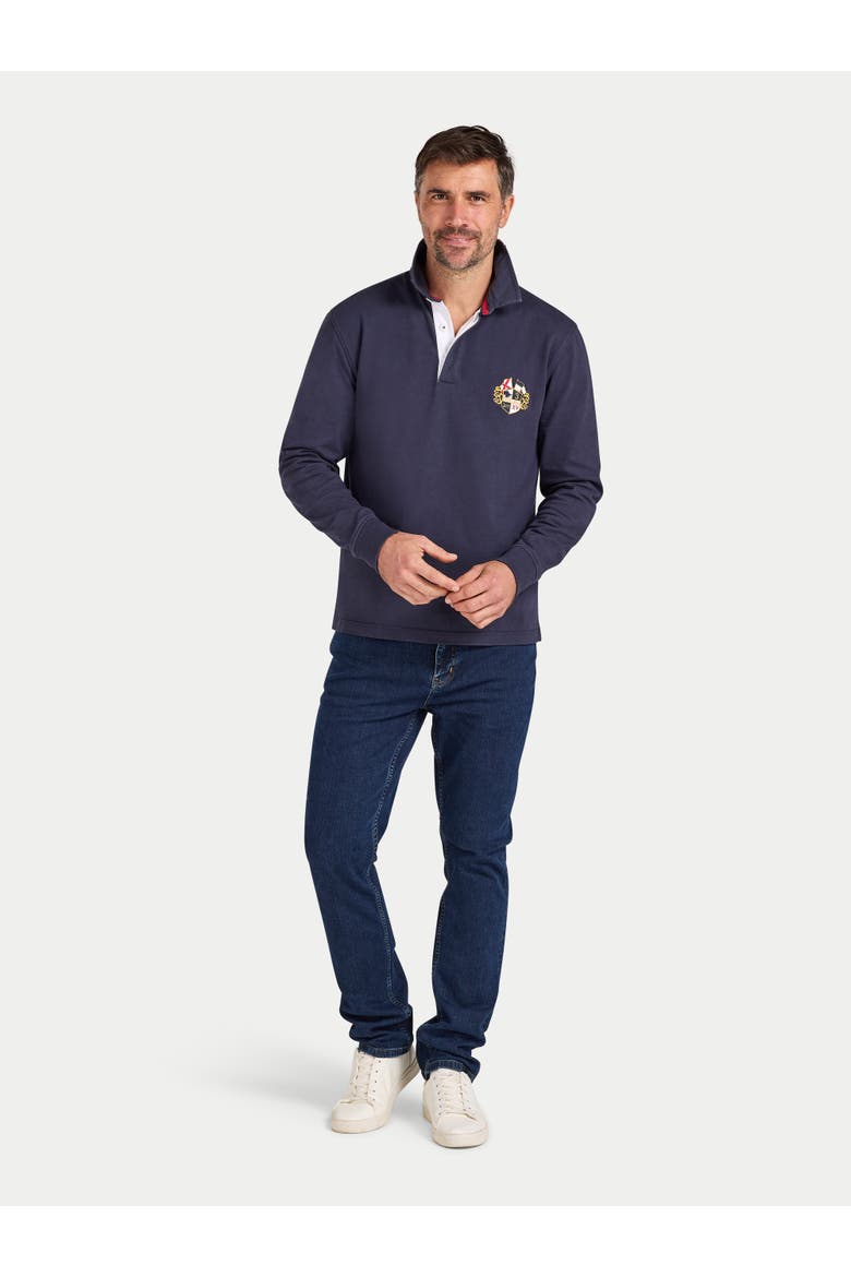 Classic Long Sleeve Rugby Shirt, Alternate, color, Navy