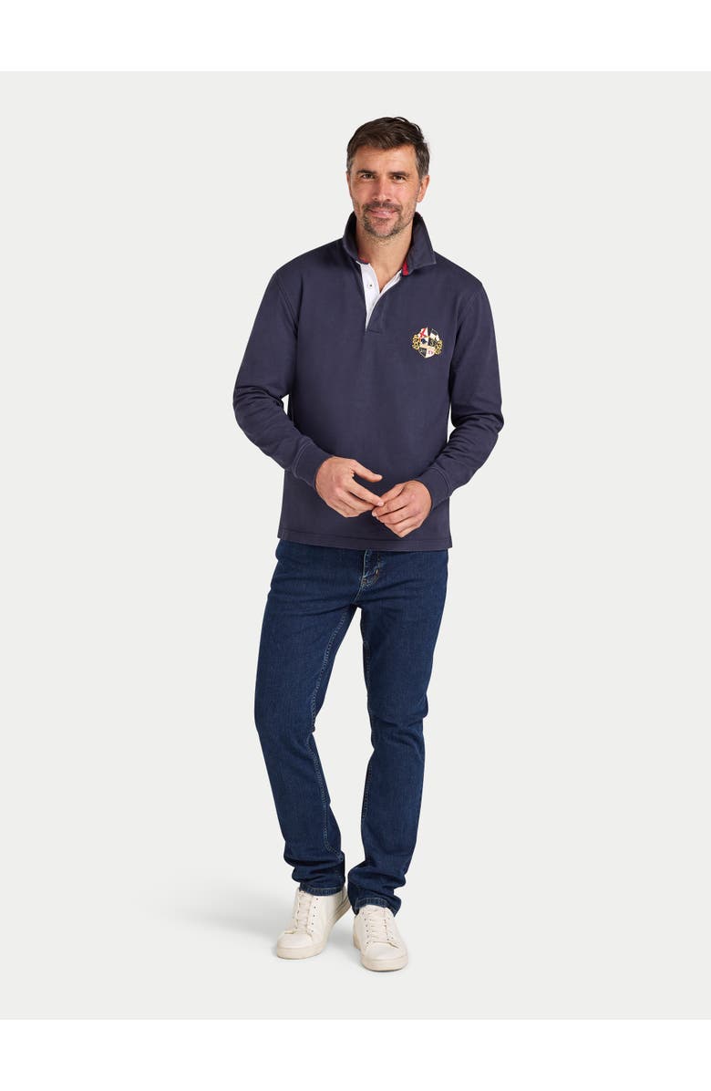 Raging Bull Classic Long Sleeve Rugby Shirt, Alternate, color, Navy