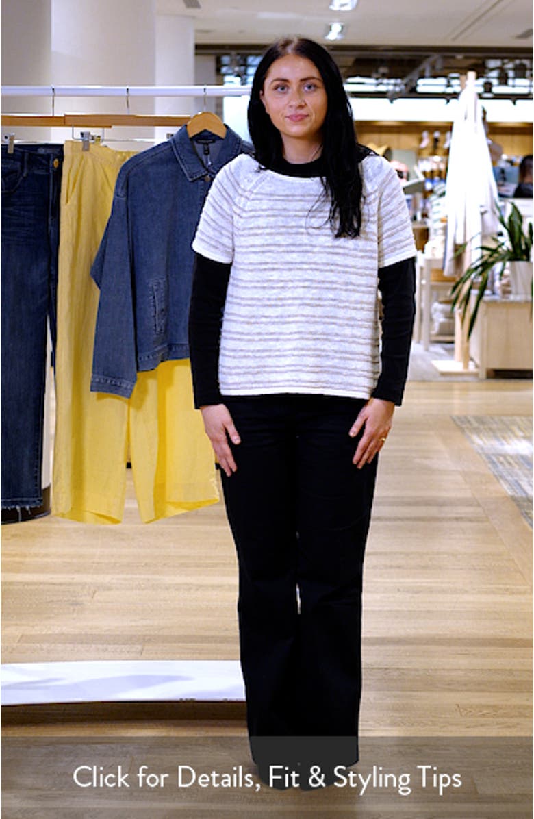 Open Stitch Organic Linen Blend Sweater, sales video thumbnail