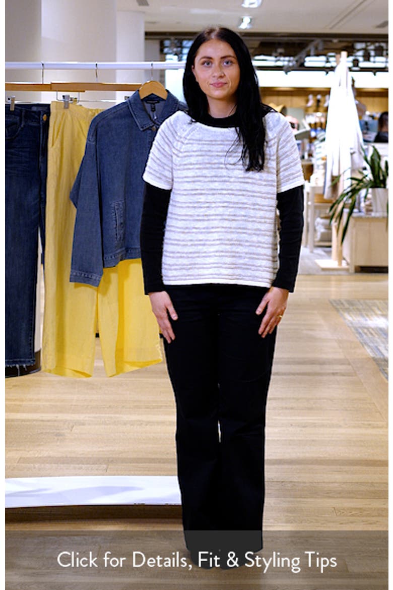 Open Stitch Organic Linen Blend Sweater video