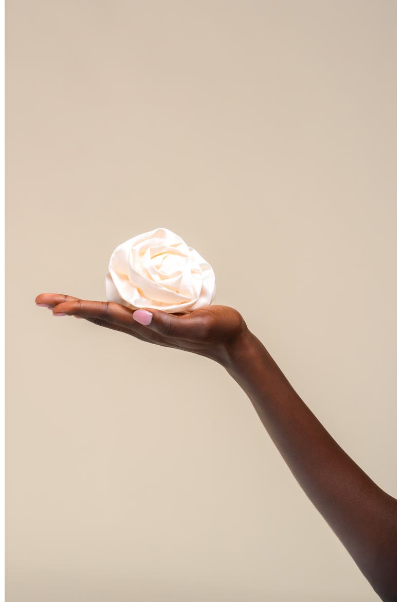 Rosette Cloud Hair Clip, Alternate, color, CREAM