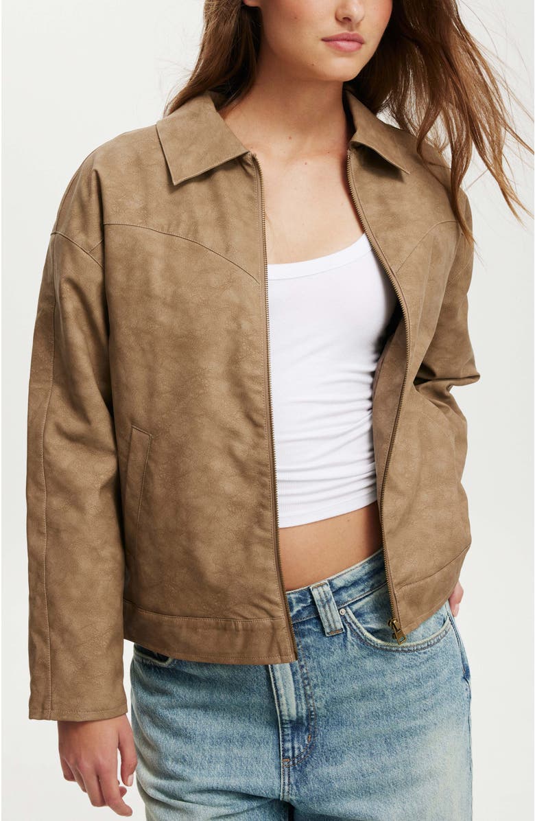 Cotton On River Faux Suede Jacket, Main, color,