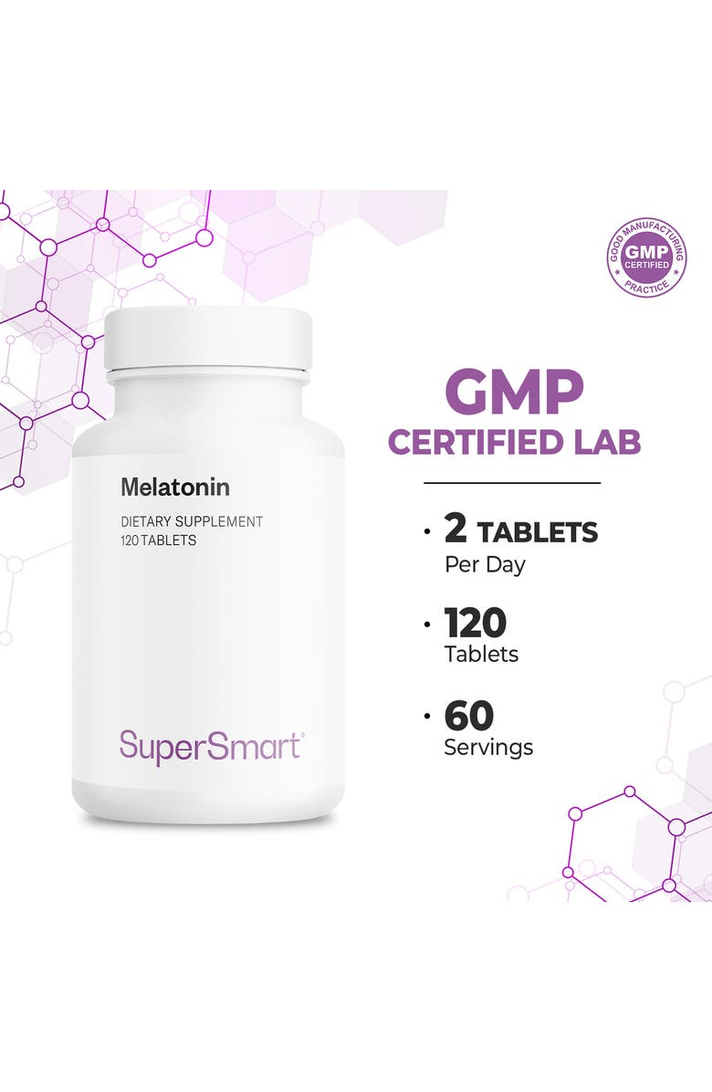 SuperSmart Melatonin 2mg per Day, Alternate, color, NO COLOR