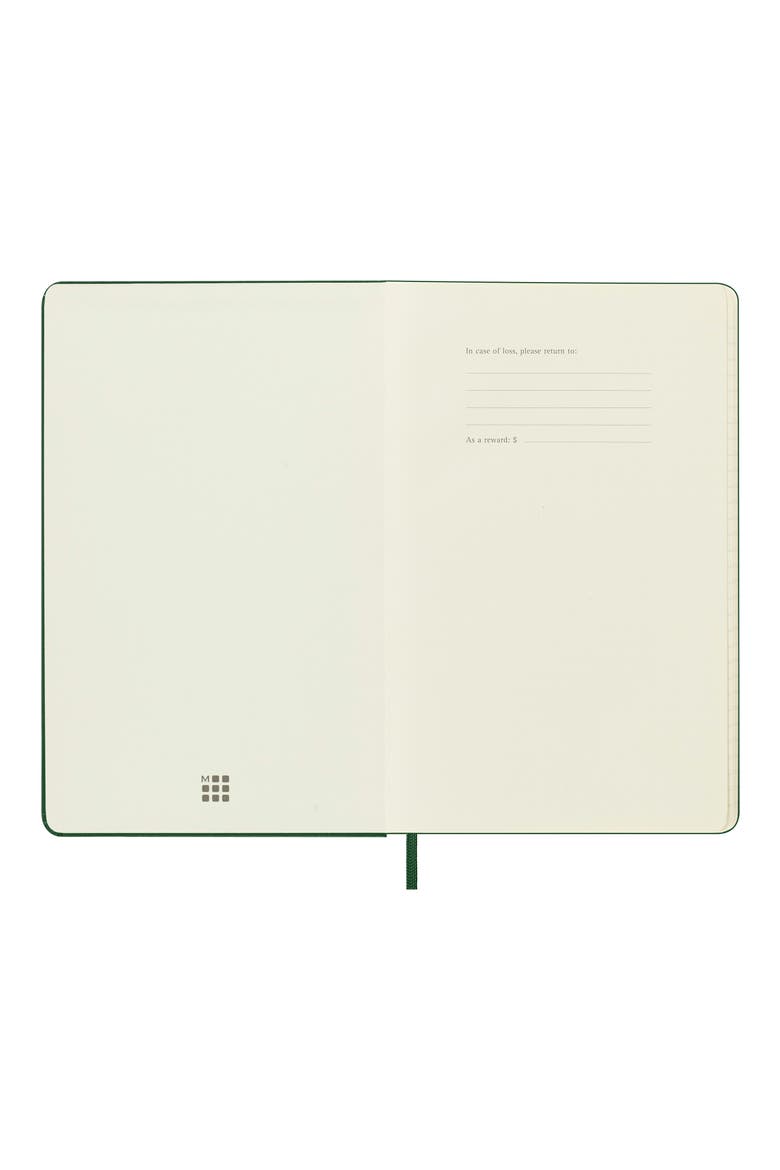 Large Ruled Hardcover Notebook, Alternate, color, MYRTLE GREEN