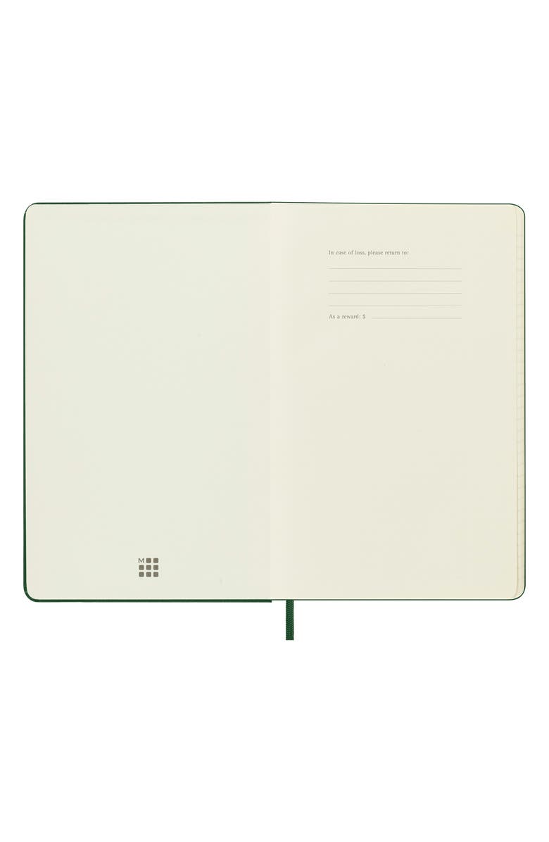 Moleskine Large Ruled Hardcover Notebook, Alternate, color, Myrtle Green