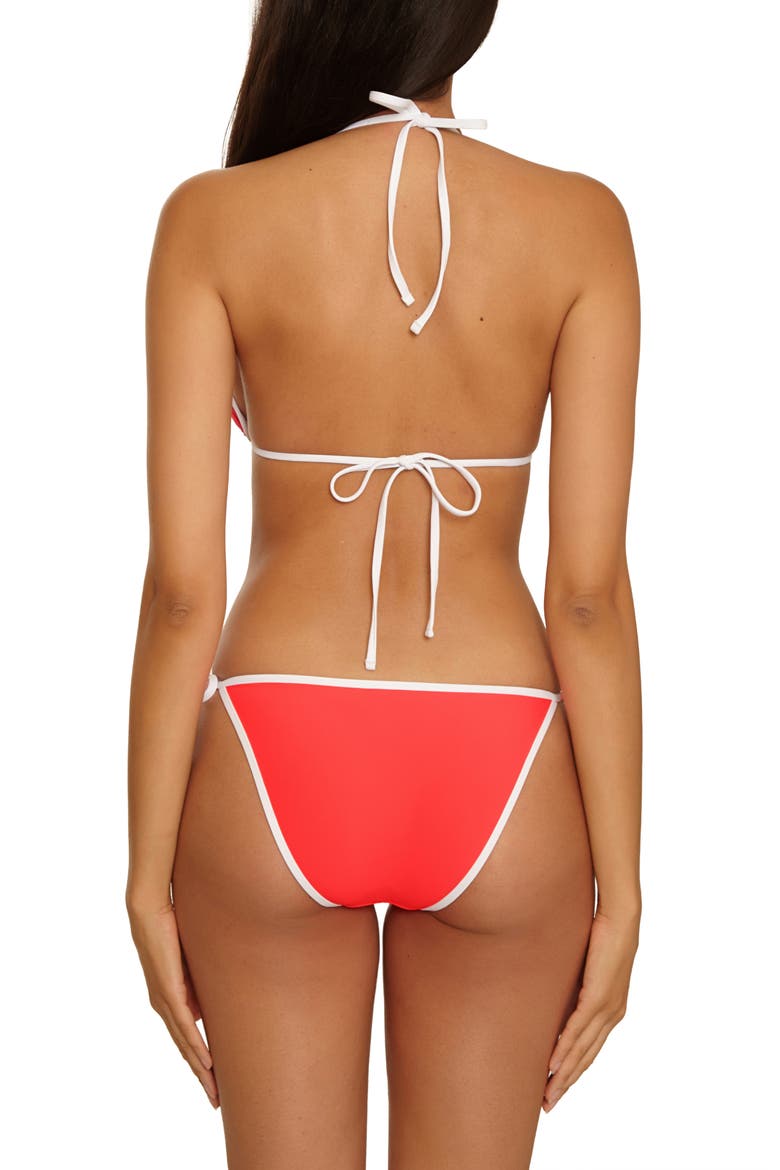 Sport Mode Triangle Bikini Top, Alternate, color, CALIENTE