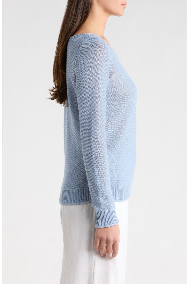 Cedar Relaxed Fit Linen Sweater, Alternate, color, FRENCH BLUE