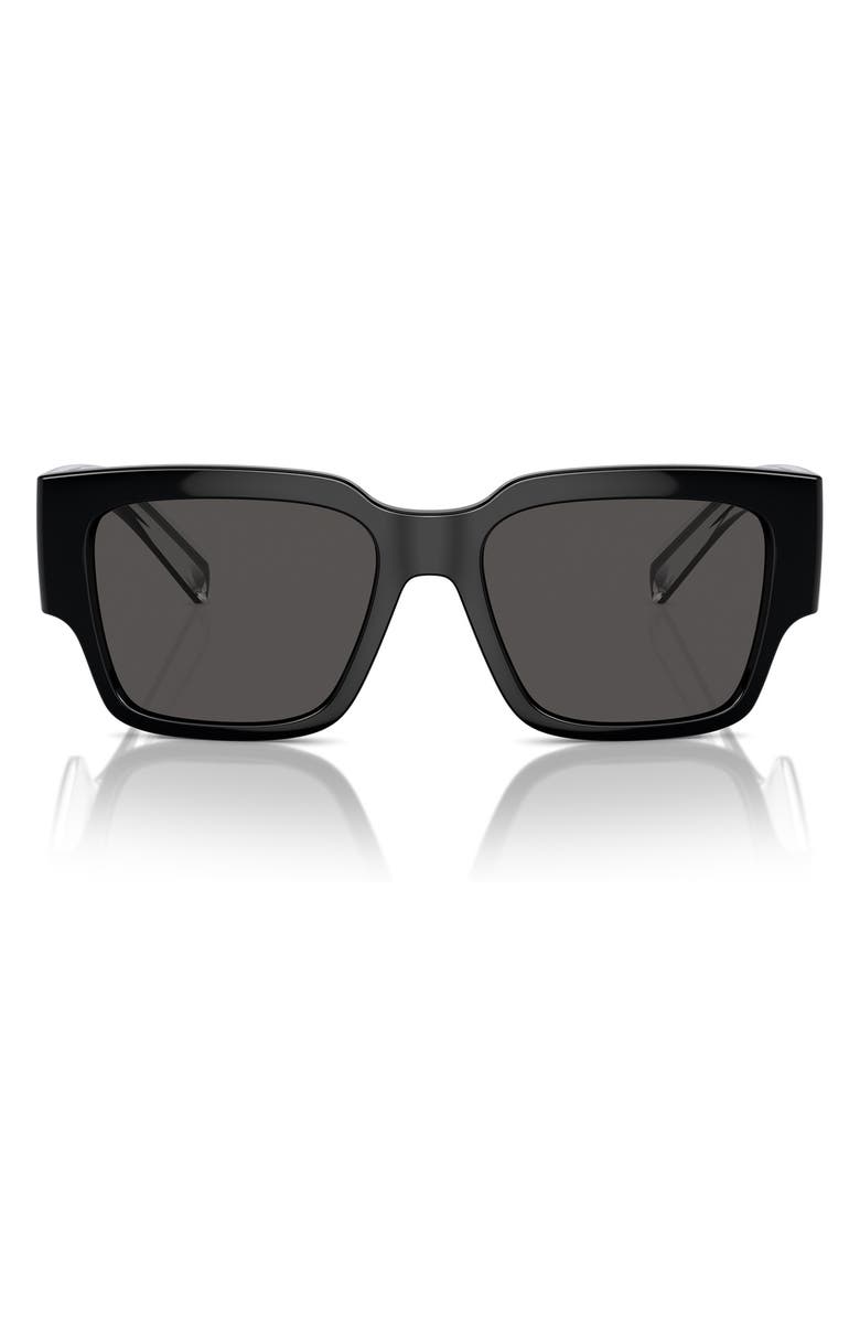 Dolce&Gabbana Kids' 49mm Square Sunglasses, Main, color, Black / Dark Grey