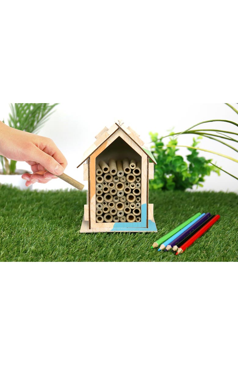 GIFT REPUBLIC Handmade Habitats Bee Hotel, Alternate, color,