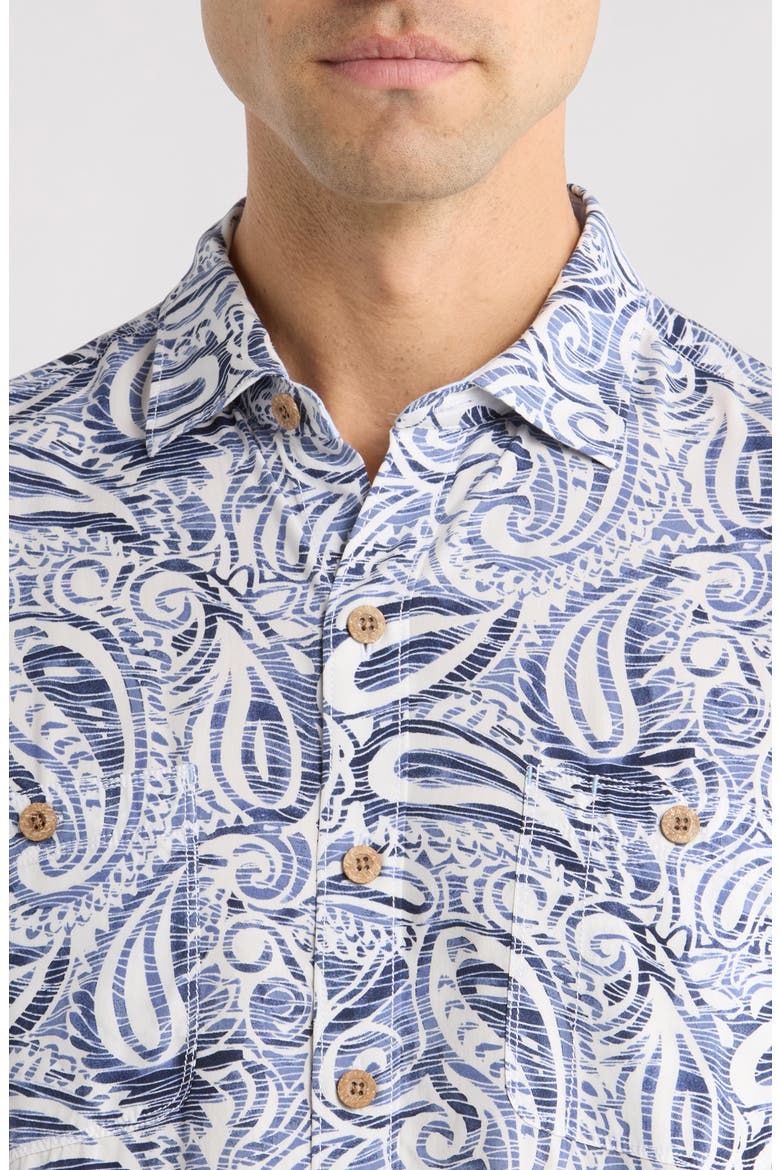 Veracruz Cay Sands Short Sleeve Button-Up Shirt, Alternate, color, FRENCH BLUE
