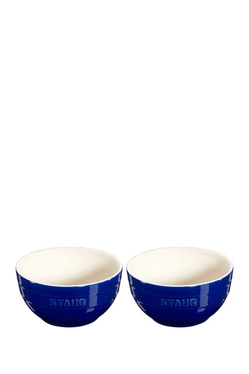 Staub Ceramic 2-piece Large Universal Bowl Set In Blue