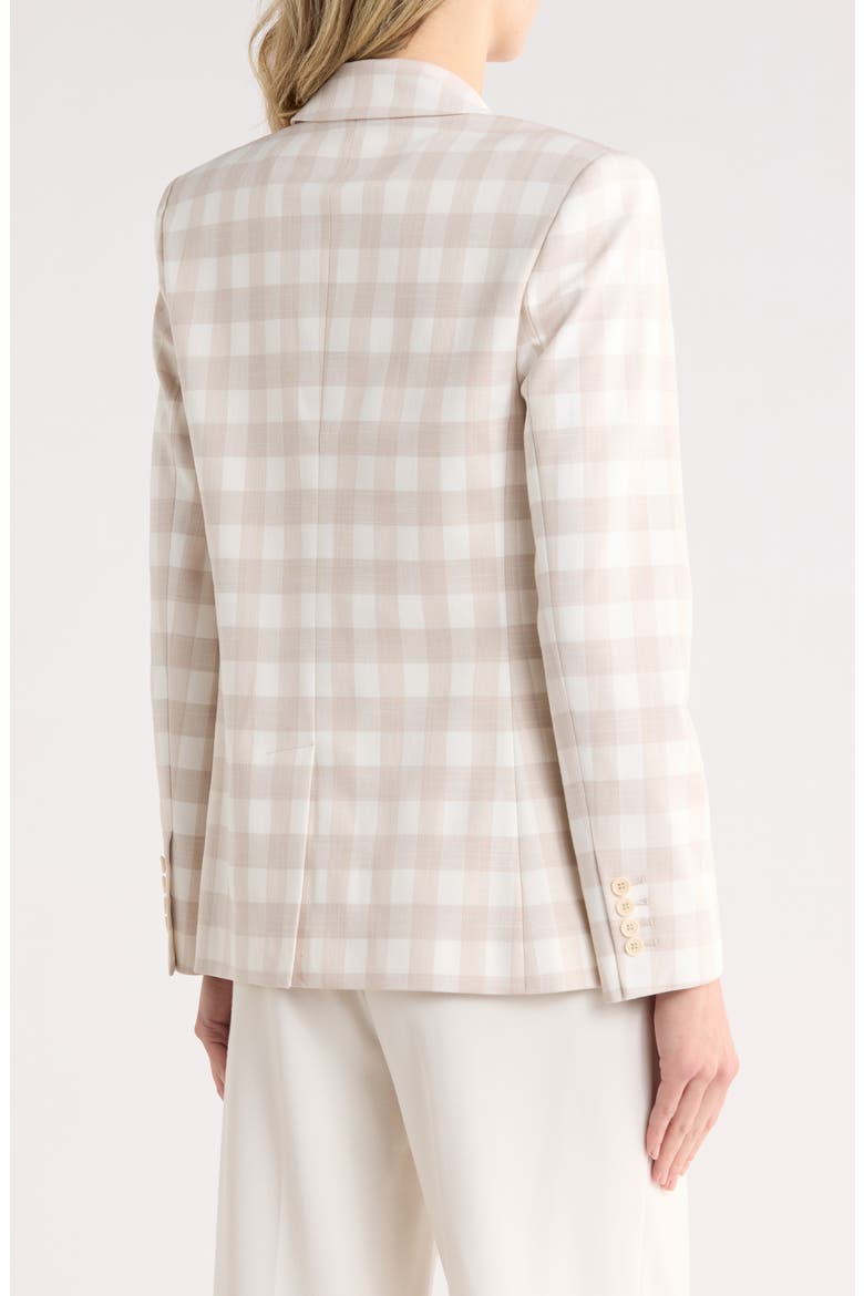 Margaux Double Breasted Blazer, Alternate, color, SAND GINGHAM