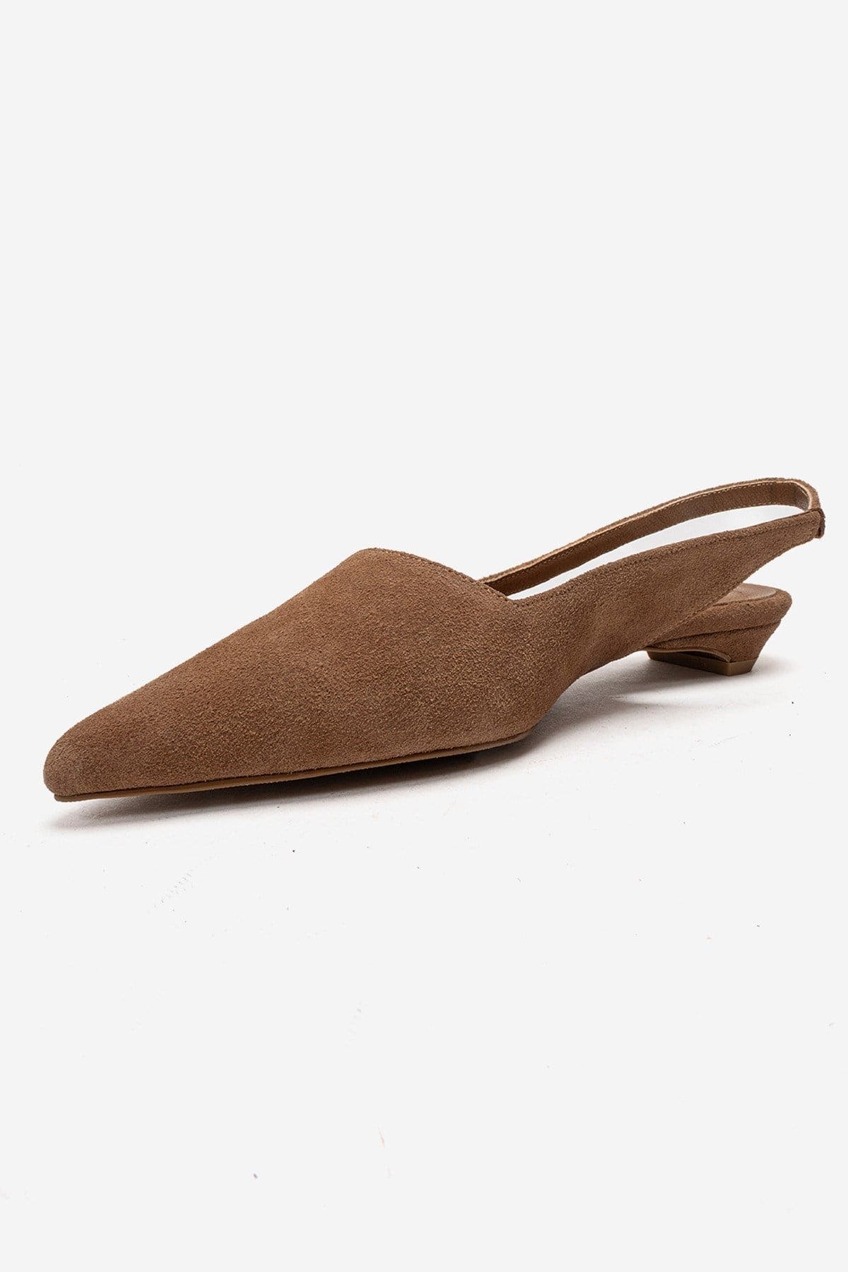 Forever & Always Shoes Berlina Leather Slingback Pump, Alternate, color, Cognac Suede