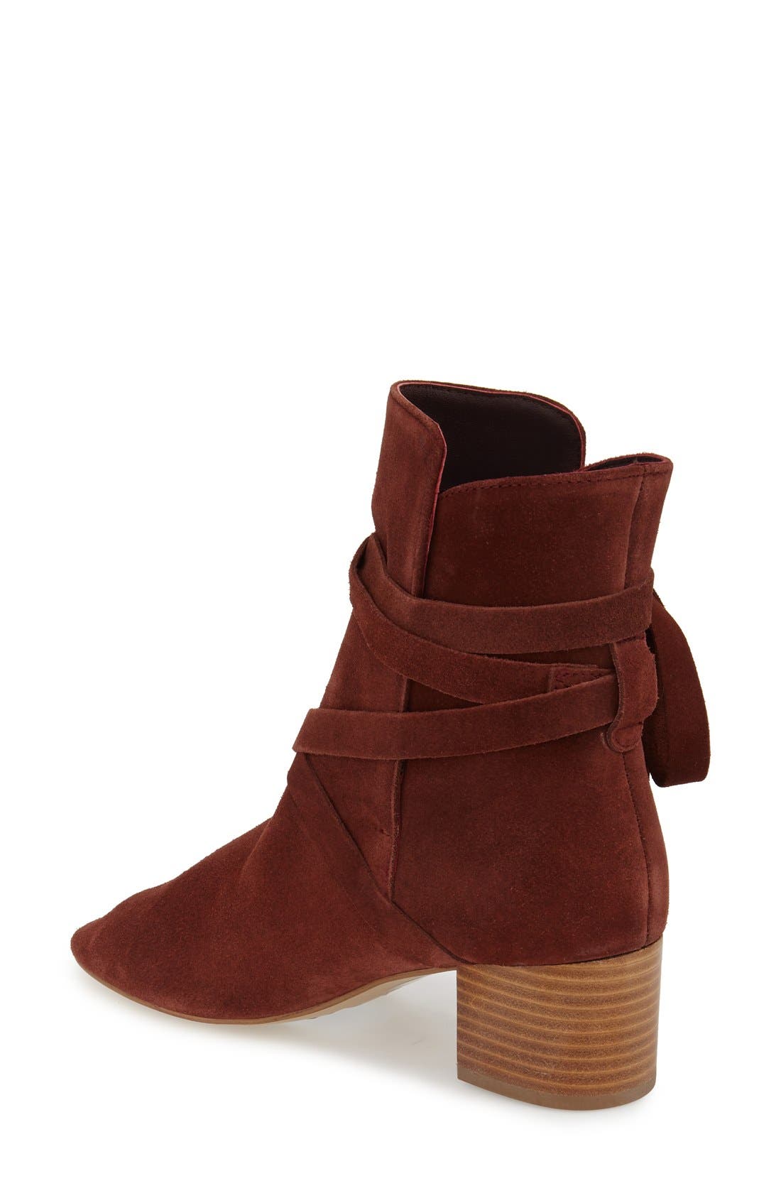Topshop 'Anabel' Lace-Up Boots, Alternate, color, 
