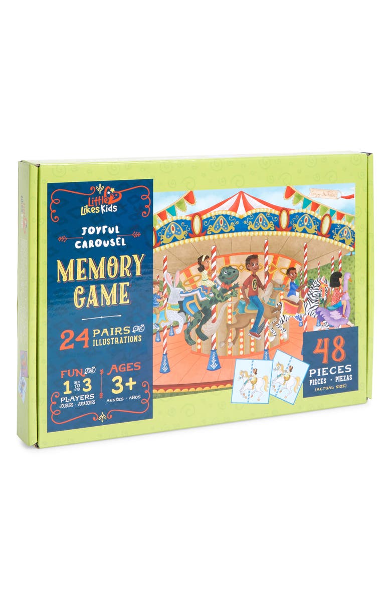 Upbounders<sup>®</sup> Little Likes Kids 48-Piece Joyful Carousel Memory Game, Main, color, 