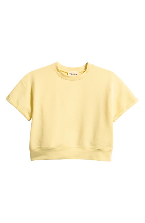 Kids' Cotton Blend French Terry Top (Big Kid)
