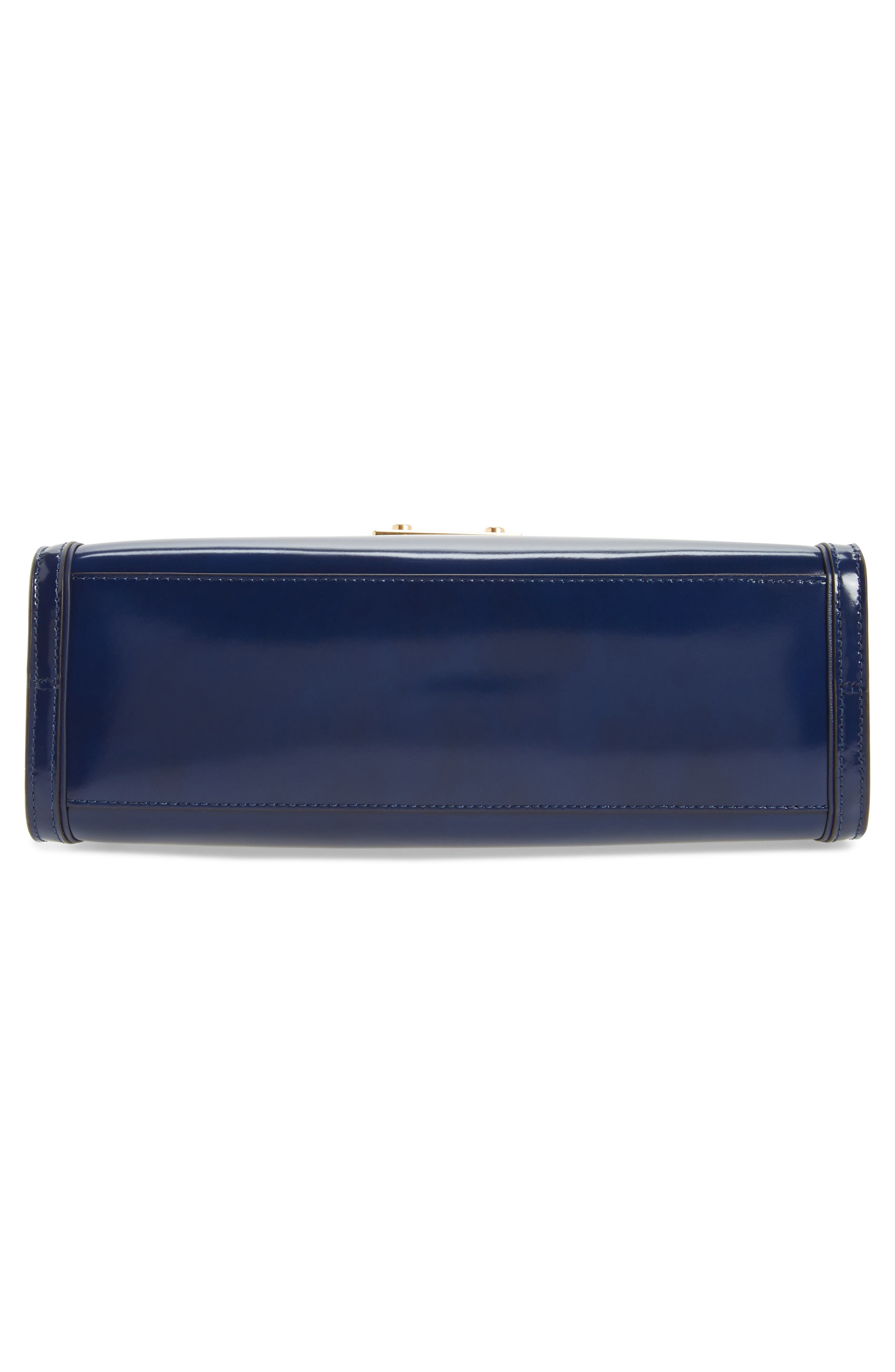 Juliette Leather Satchel, Alternate, color, ROYAL NAVY
