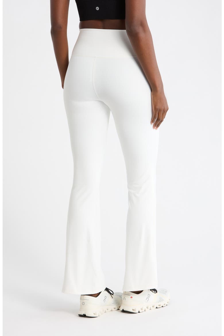 Felix Rib Everyday Flare Leggings, Alternate, color, WHITE DOVE