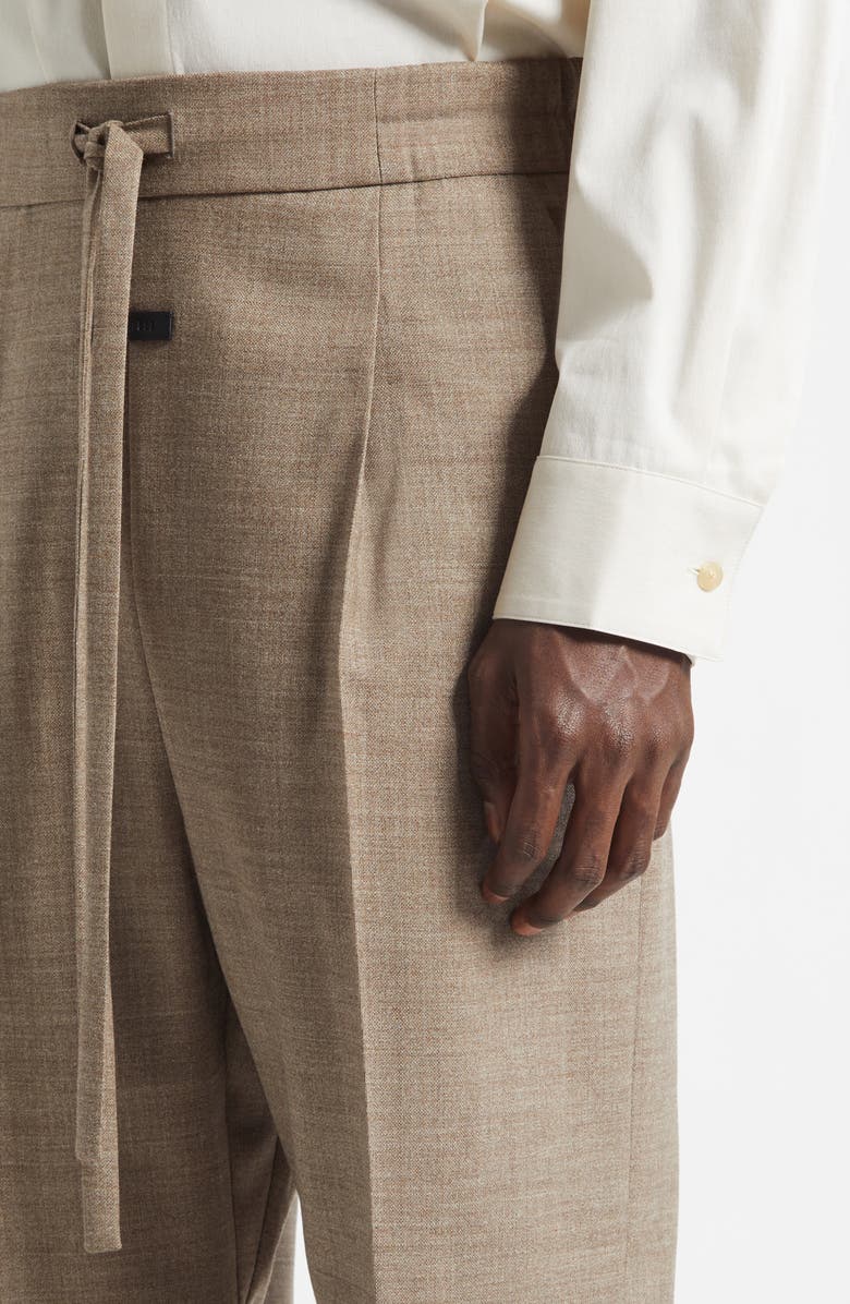 Fear of God Classic Pleated Virgin Wool Pants, Alternate, color, Dune Pearl Dune Pearl