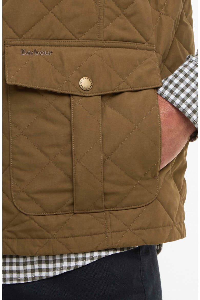 Sanded Quilted Vest, Alternate, color, BEECH