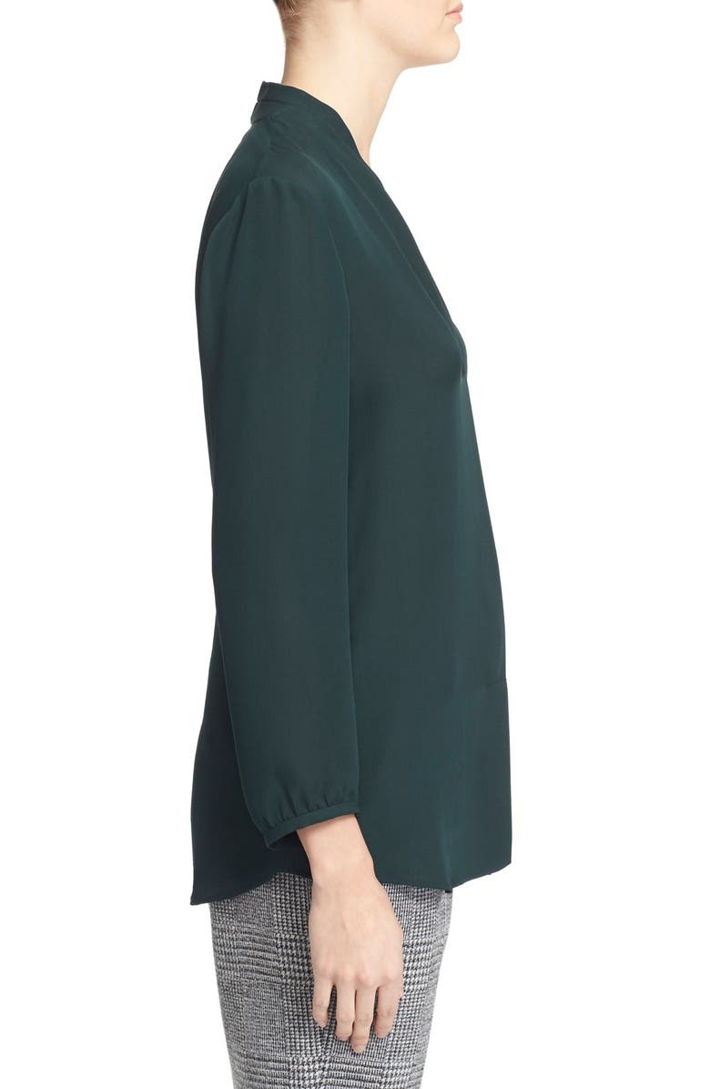 Theory 'Helona' V-Neck Silk Blouse, Alternate, color, 