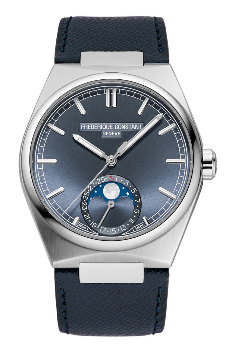 Classics Moonphase Date Automatic Bracelet Watch, 39mm, Alternate, color, SILVER-TONE