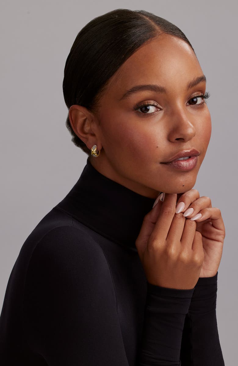 LAGOS Embrace Hoop Earrings, Alternate, color, Gold/ Silver