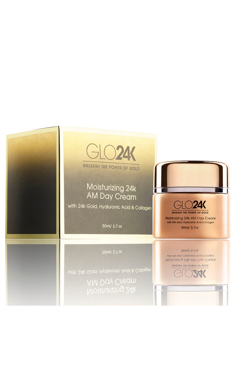 GLO24K UNLEASH THE POWER OF GOLD Moisturizing 24k AM Day Cream, Alternate, color, Na