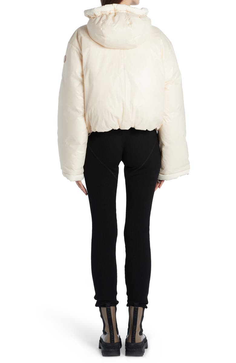 Moncler Genius Alisia 750 Fill Power Down Hooded Jacket, Alternate, color, Ivory