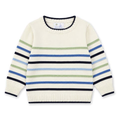 Sweater with Raised Stripes