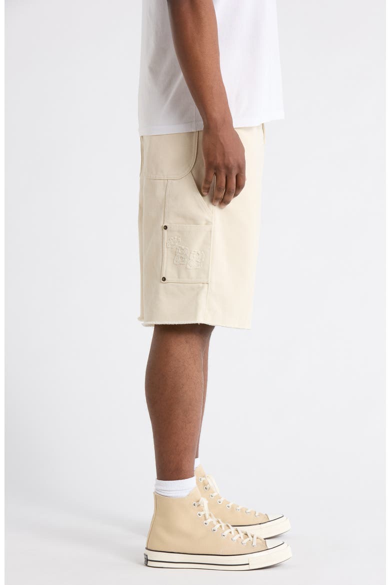 88 Cotton Blend Carpenter Shorts, Alternate, color, BONE